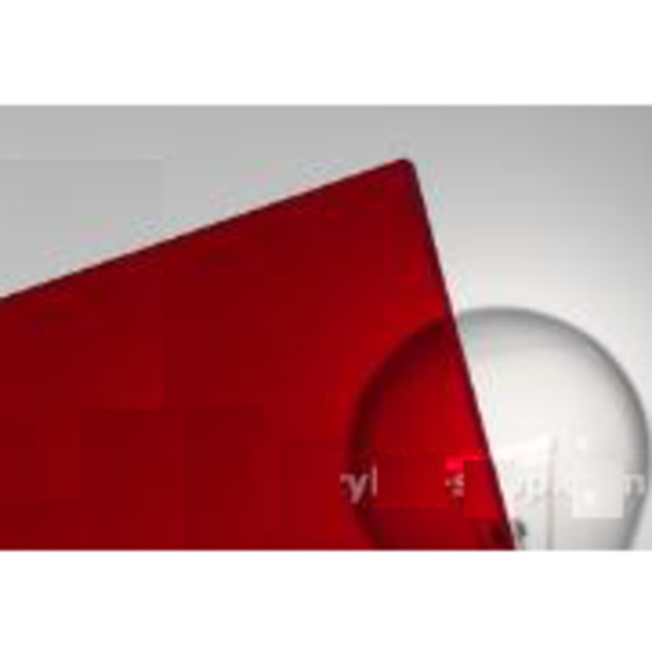 Professional Plastics Red#2423 Extruded Acrylic Paper-Masked Sheet, 0.125 Thick, 24 X 24 SACRRD2423.125EP-24X24